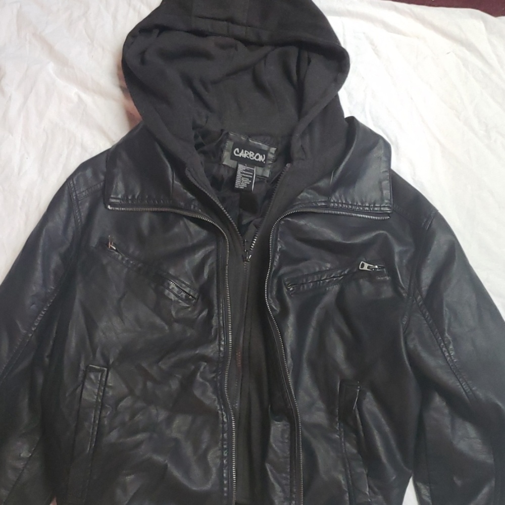 Carbon double zipper jacket